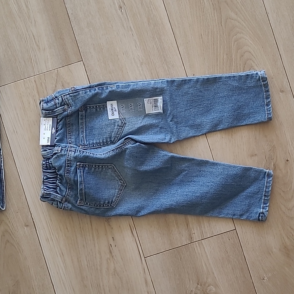 OshKosh Bgodh Denim Jacket and Jeans  for Kids Lot Of Two Size 2t, 18 M - Picture 7 of 9